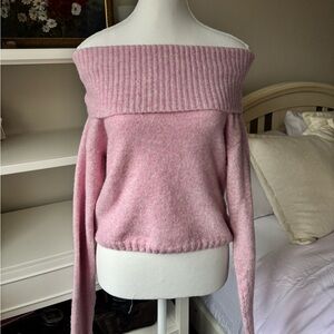 Off the shoulder knit